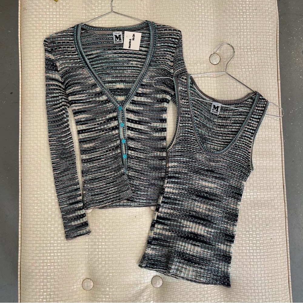 Vintage Missoni Two Piece Top and Cardigan Set